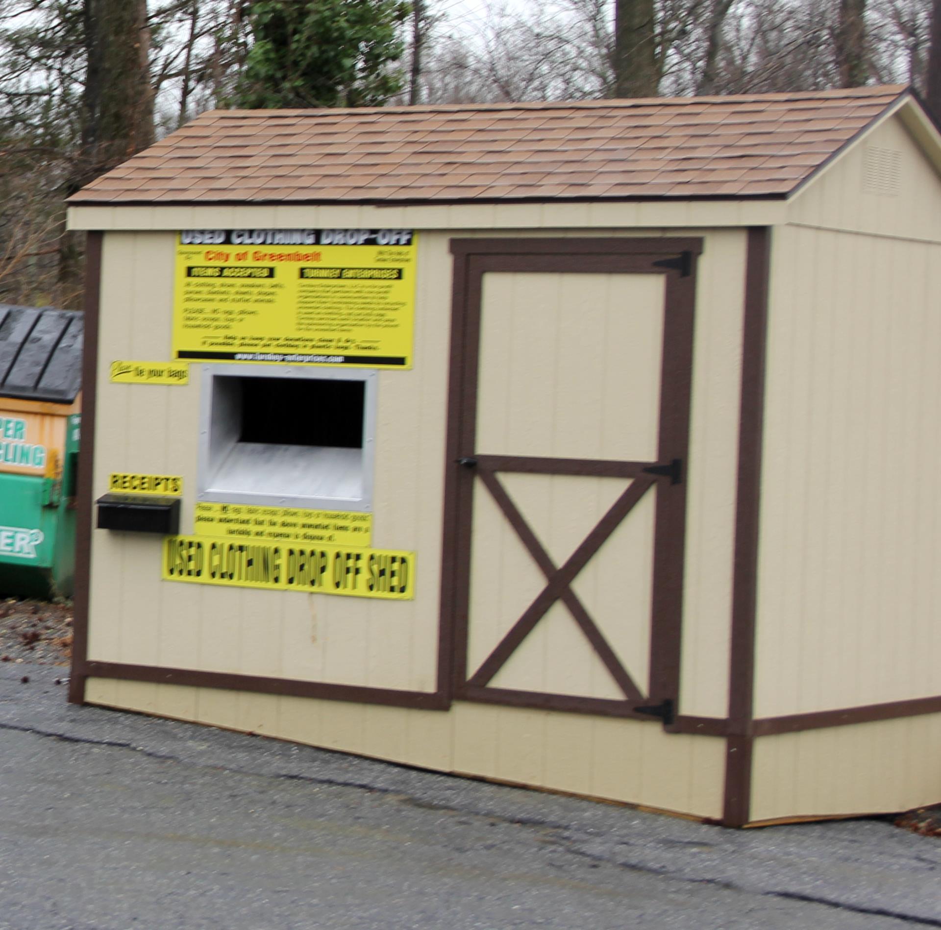 Clothes Donation shed