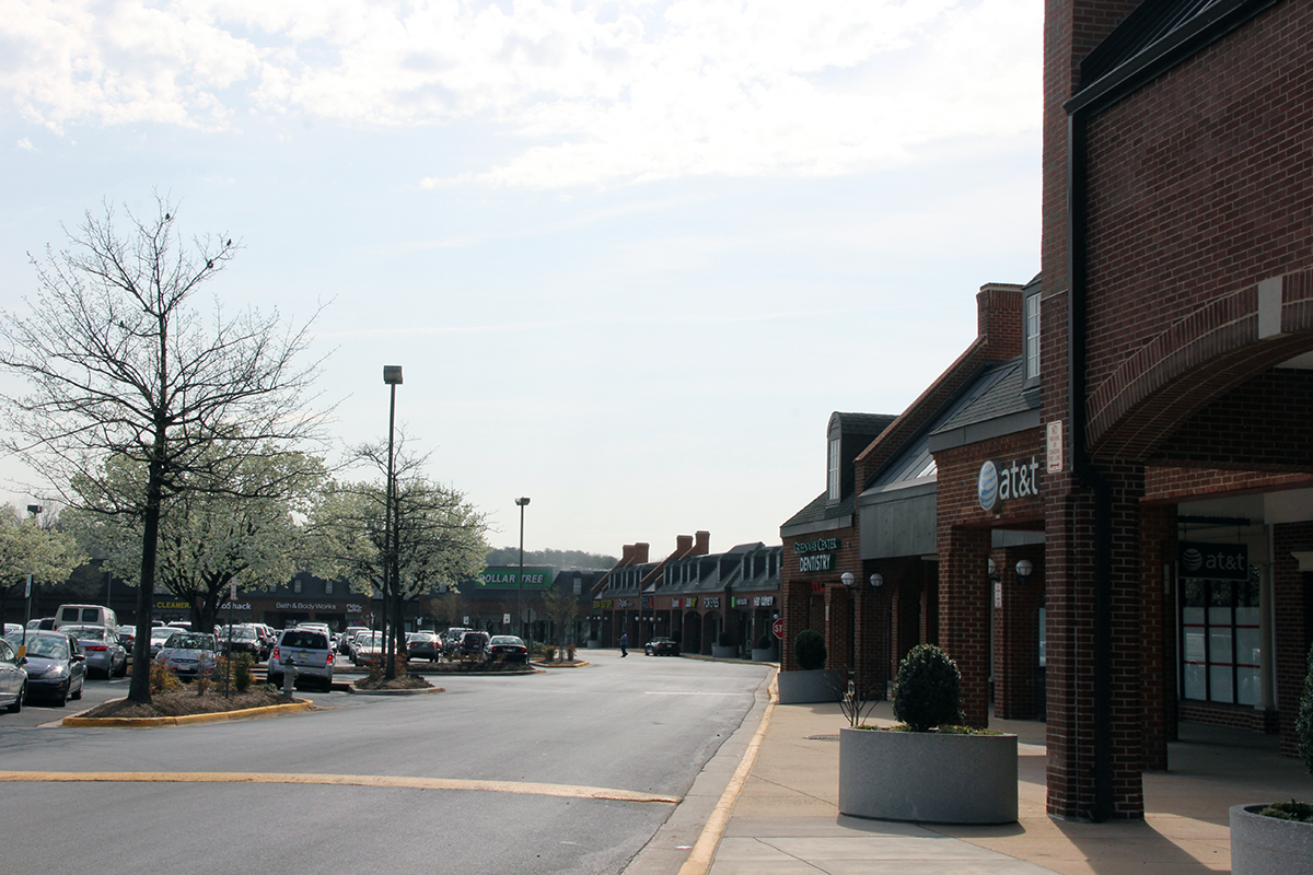 Street with shop fronts