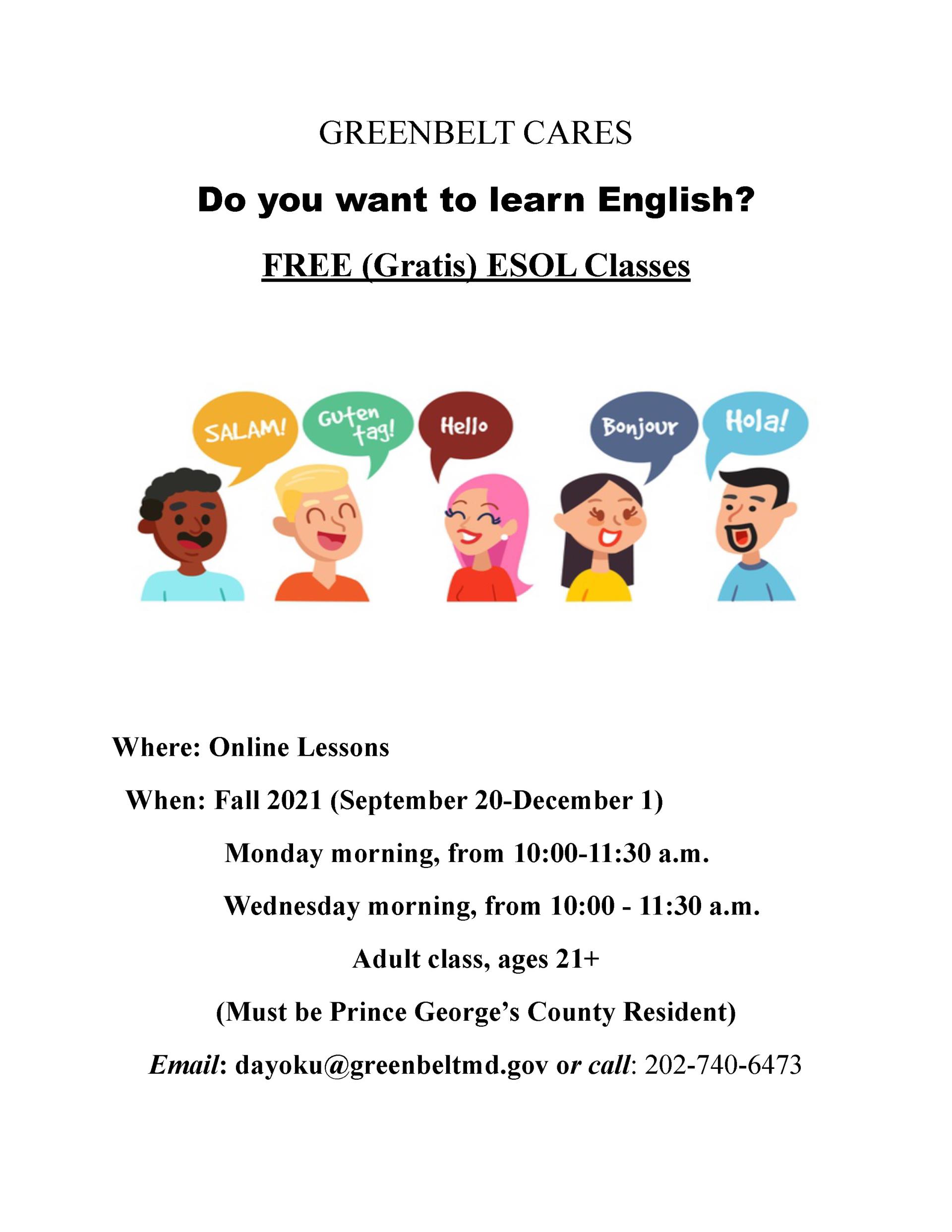 ESOL flyer