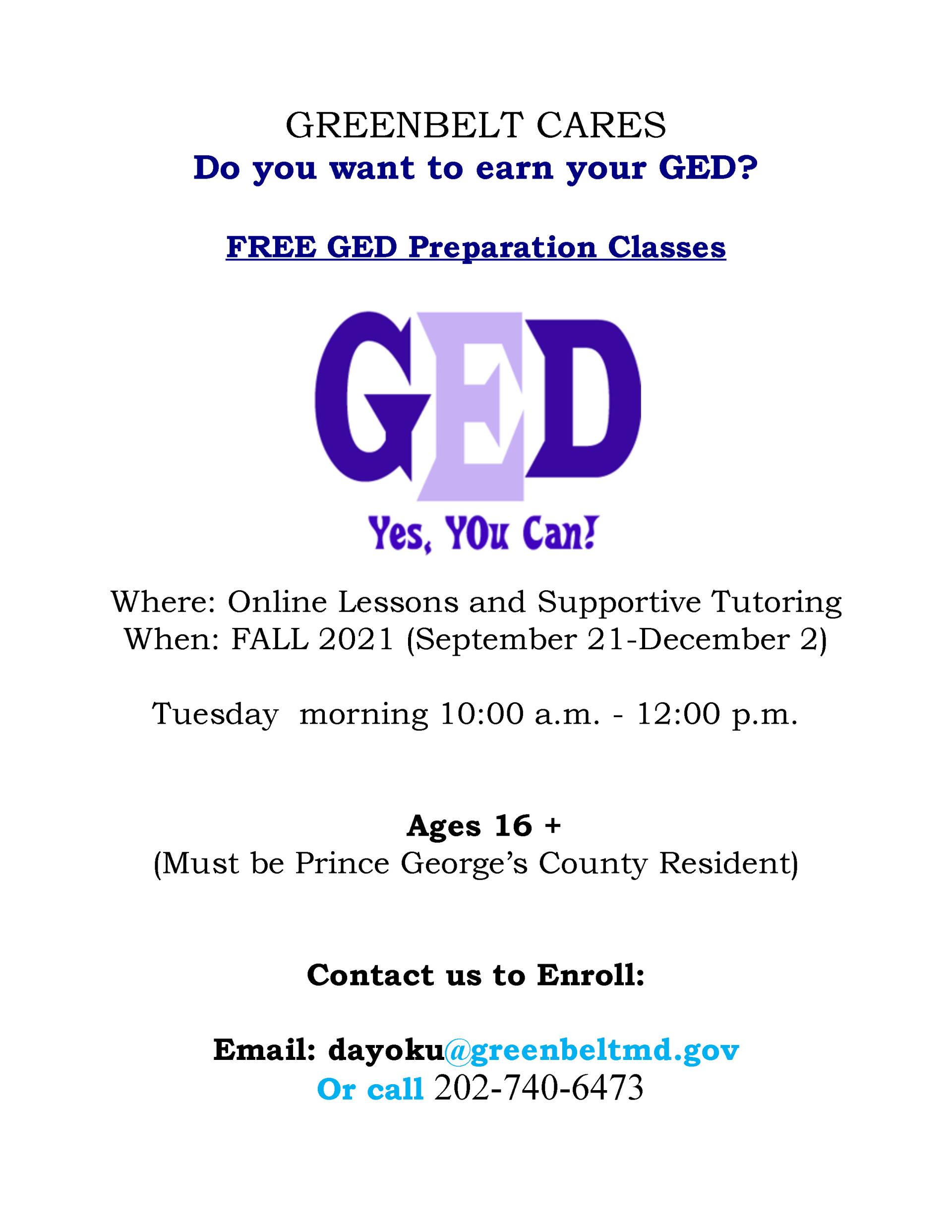 GED flyer 2021