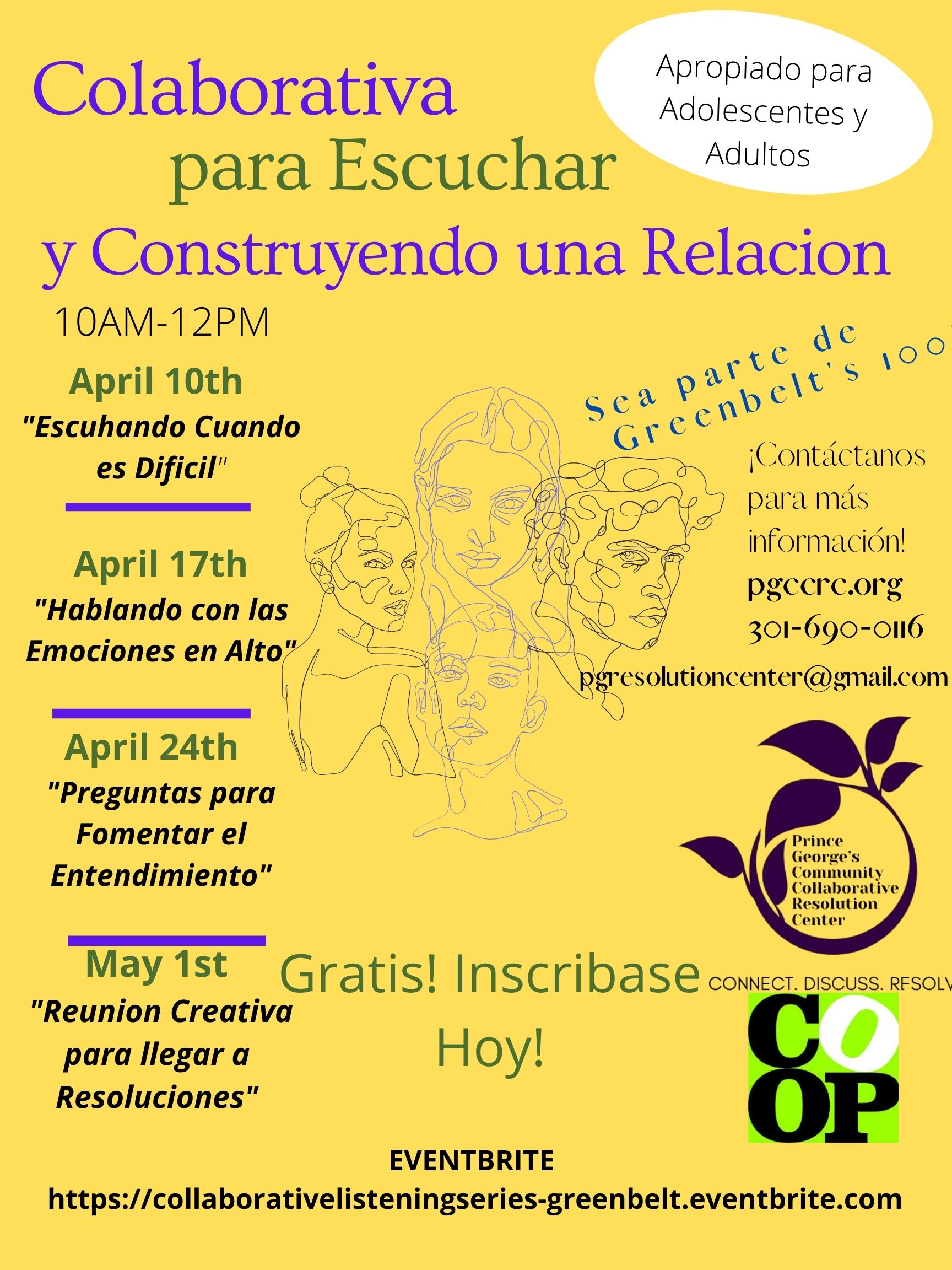 Spanish April Collaborative Listening flyer (3)