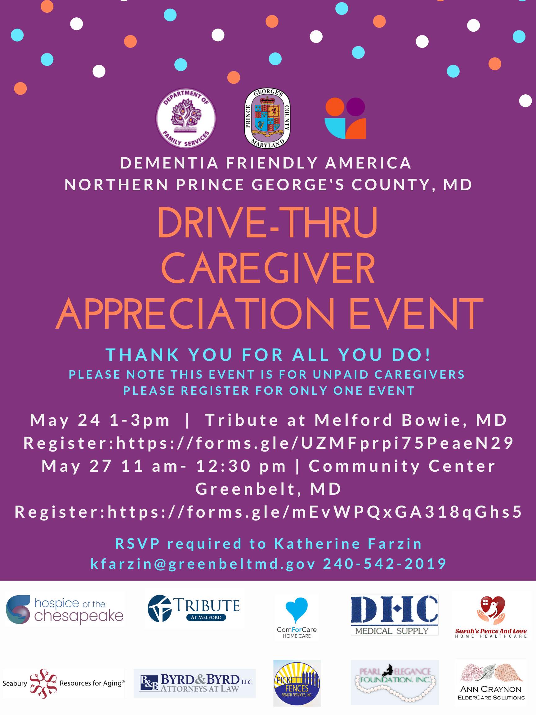 Caregiver Appreciation Day - Drive Thru