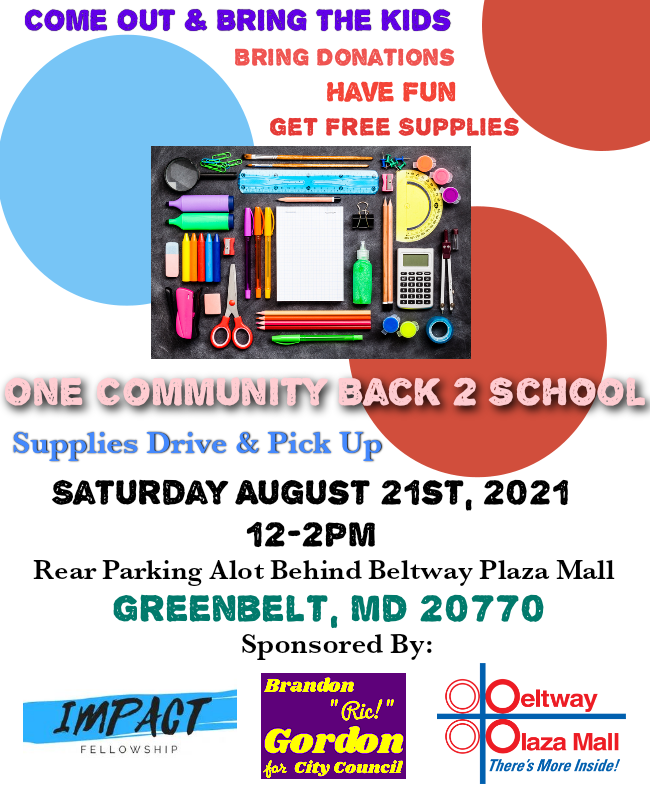 Back to School Supply Drive 2021