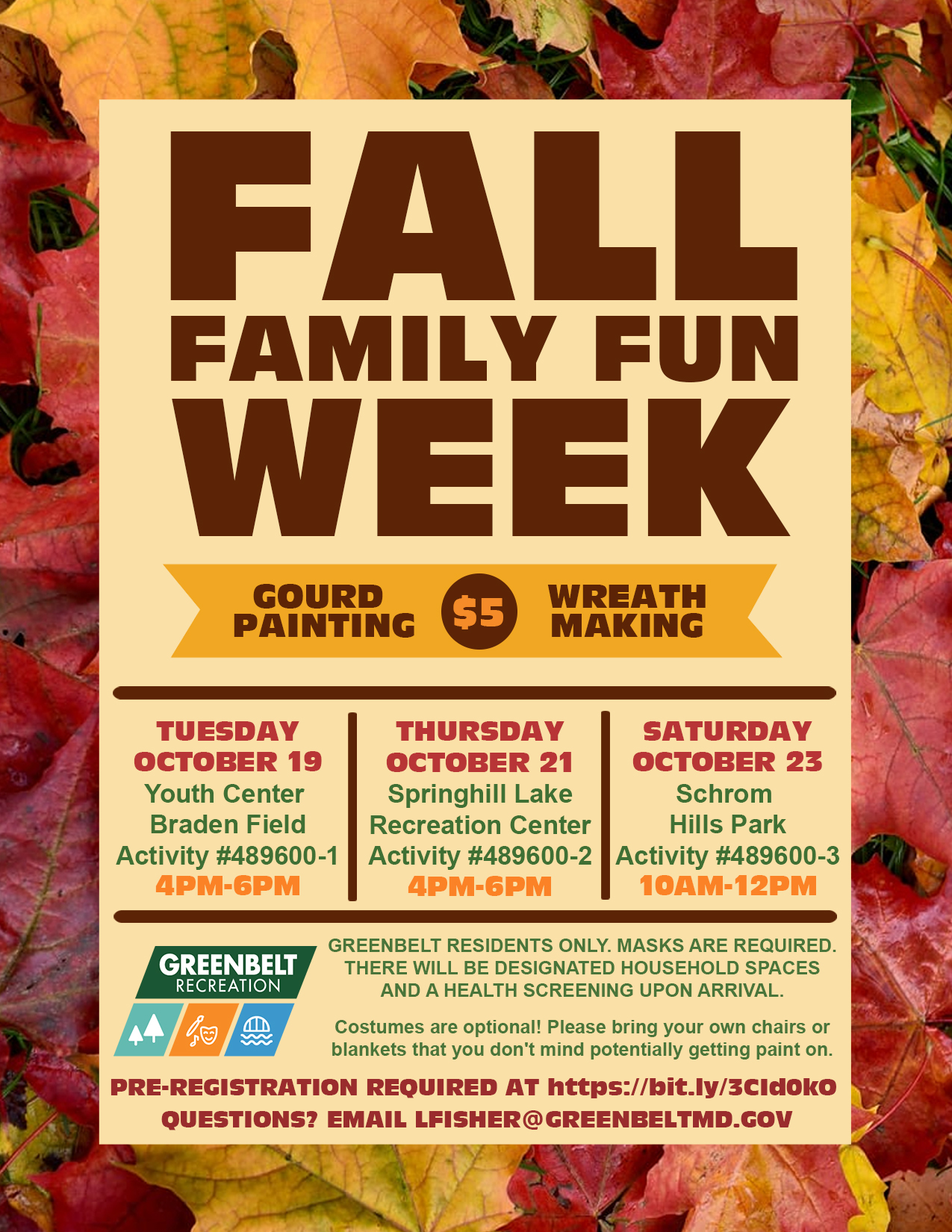 fall family fun week