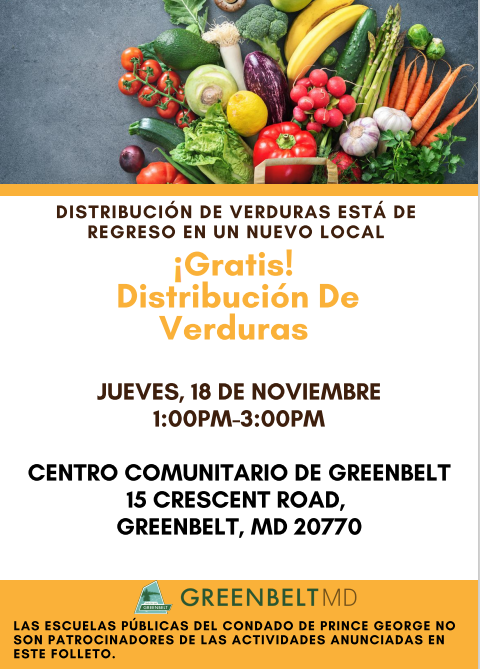 November Food Distribution - Spanish