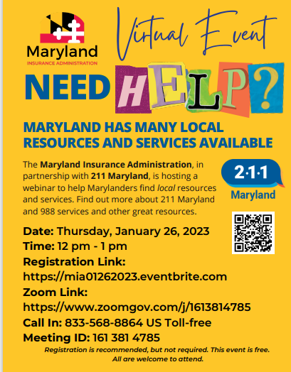 MD Insurance Information January 2023 Event