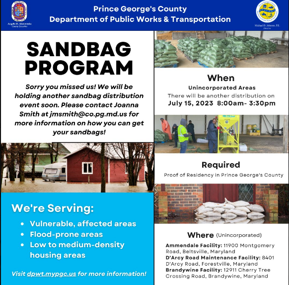 Sandbag Distribution 7.2023