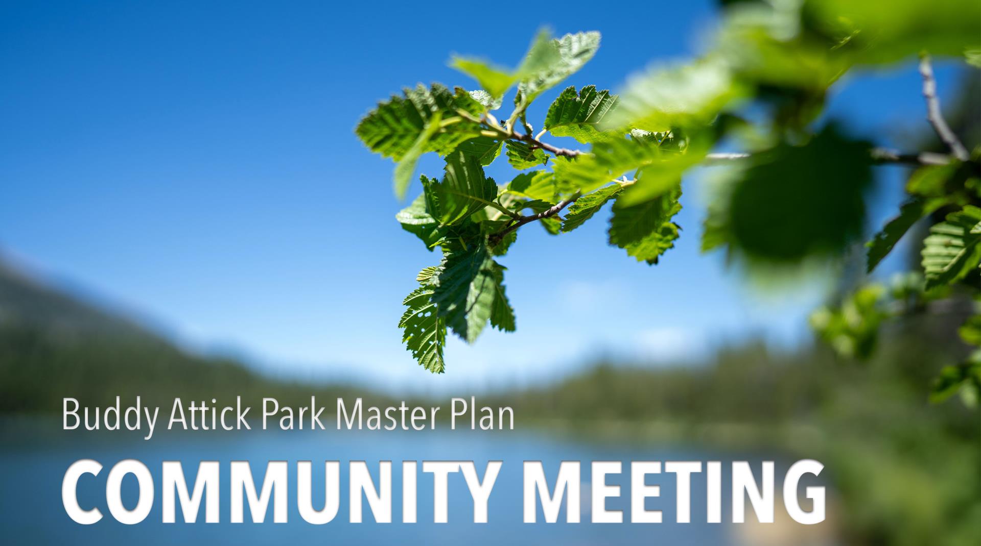 Buddy Attick Park Master Plan