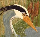 Painting of a water bird