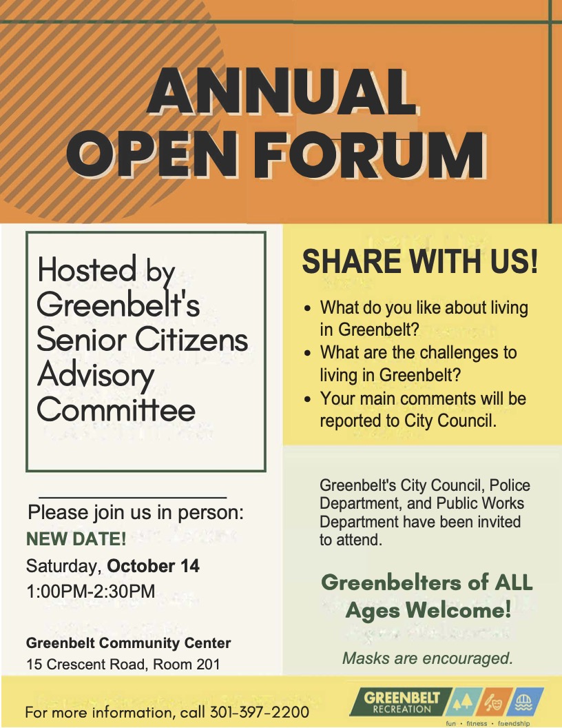 Annual Open Forum Flyer