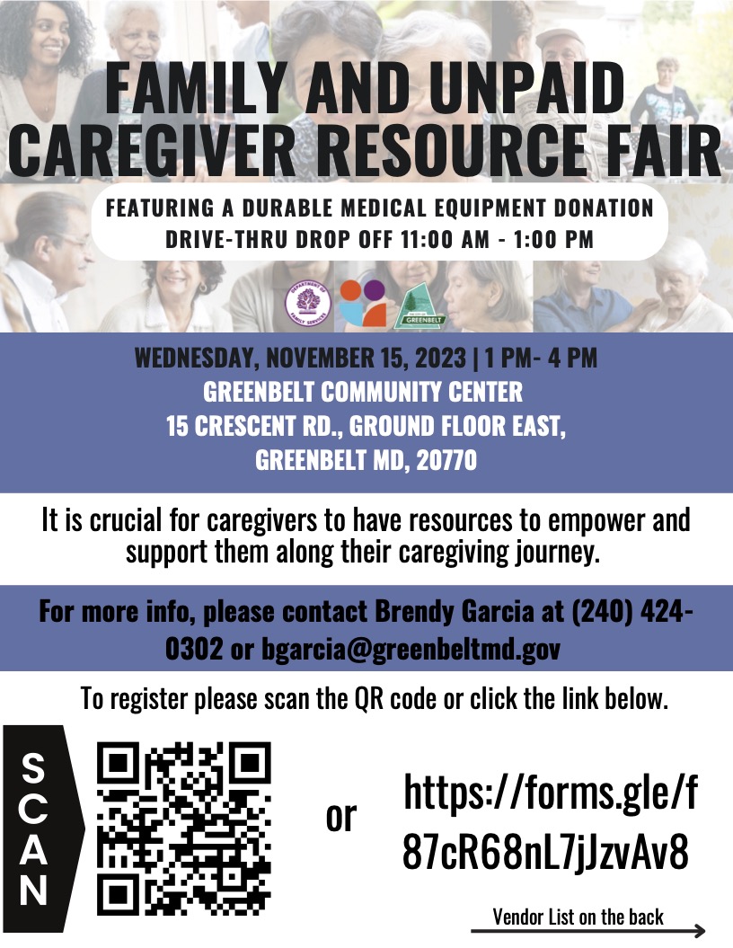 Family and Unpaid Caregiver Resource Fair