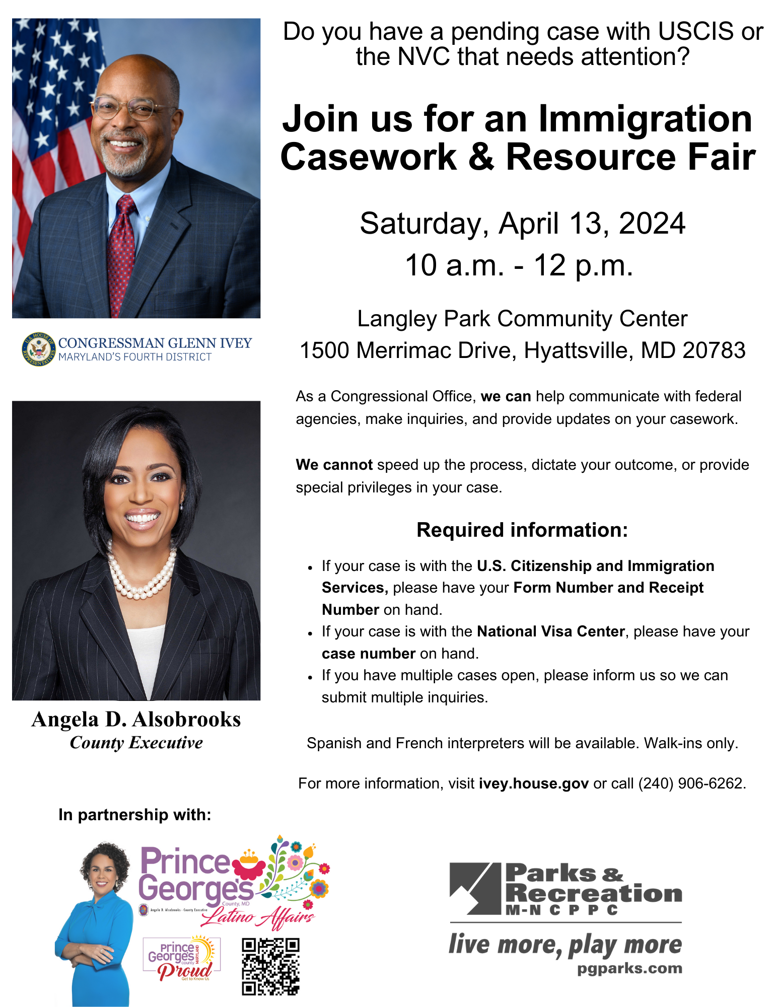 Immigration Casework Event Flyer EN