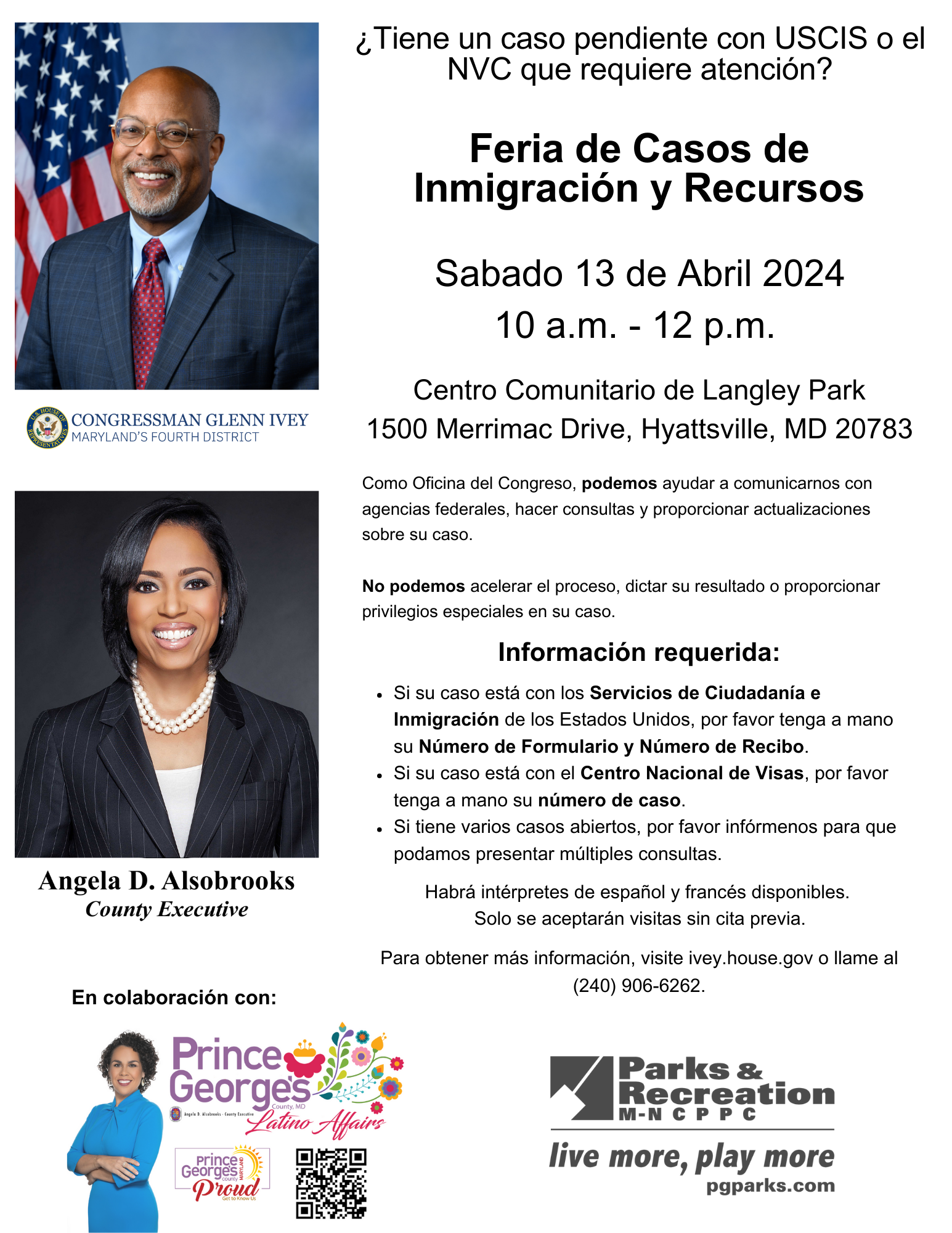 Immigration Casework Event Flyer SP