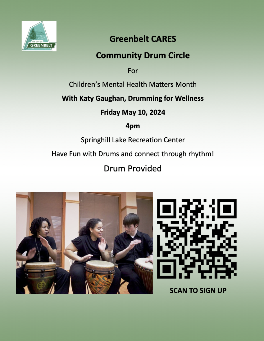 Drum Circle Flyer May 2024 PNG