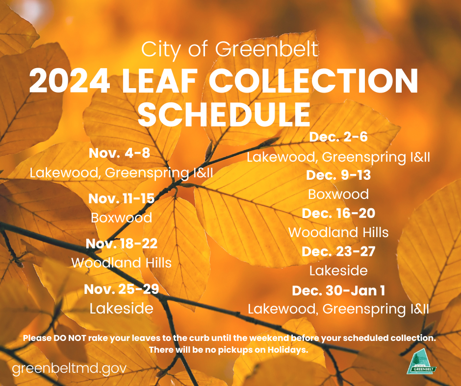 Leaf Collection Schedule