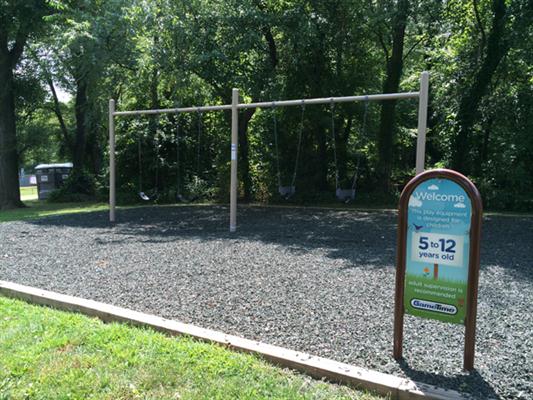 Swingsets in 5-12 playground